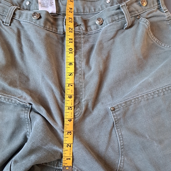 Carhartt Utility Logger Pants Adult 42x32 Double Knee Front Rivet B136-MOS - Picture 7 of 9